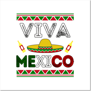 Camiseta Viva Mexico Mexican Independence Day Dia de la Independencia Posters and Art